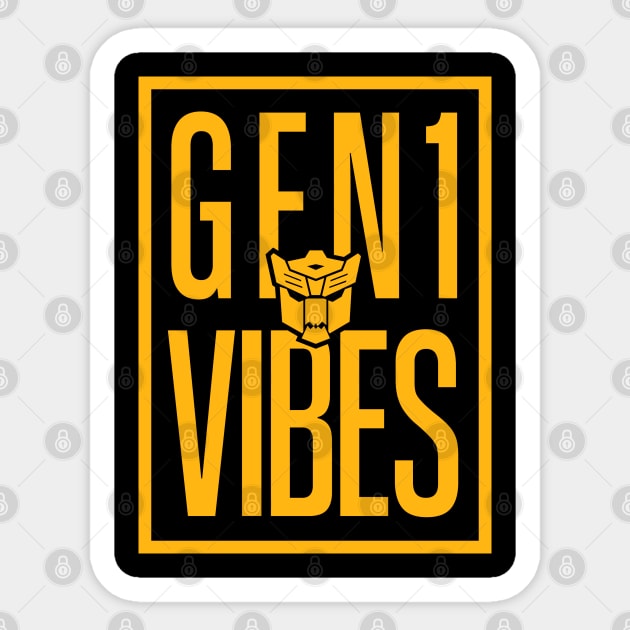 GEN1 VIBES - Dinobots Sticker by ROBZILLA